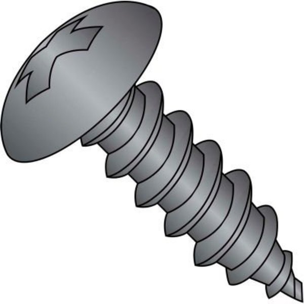 Kanebridge Self-Drilling Screw, #8-18 x 1/2 in, Black Oxide Steel Truss Head Phillips Drive 0808ABPTB